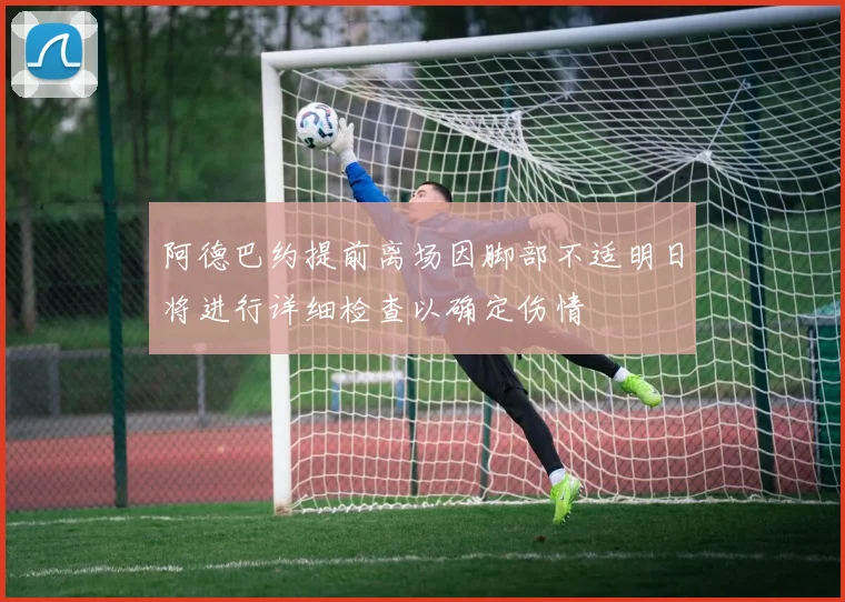 阿德巴约提前离场因脚部不适明日将进行详细检查以确定伤情